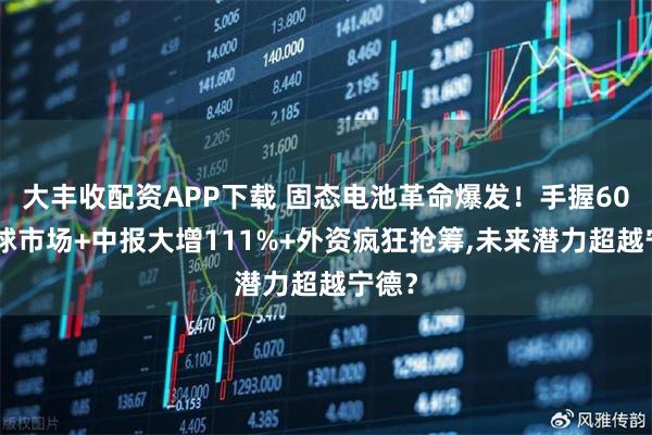 大丰收配资APP下载 固态电池革命爆发!手握60%全球市场+中报大增111%+外资疯狂抢筹,未来潜力超越宁德?