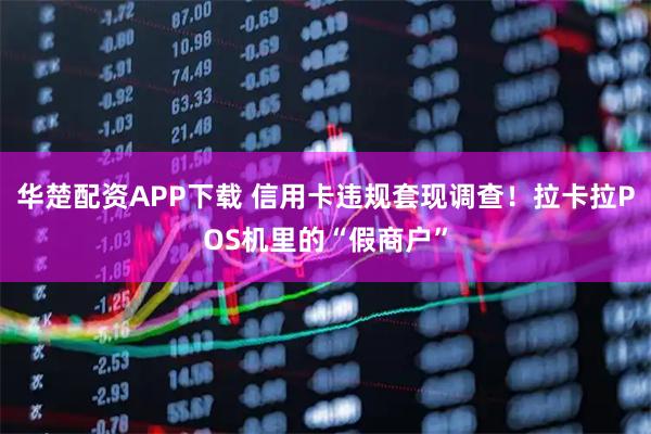 华楚配资APP下载 信用卡违规套现调查！拉卡拉POS机里的“假商户”