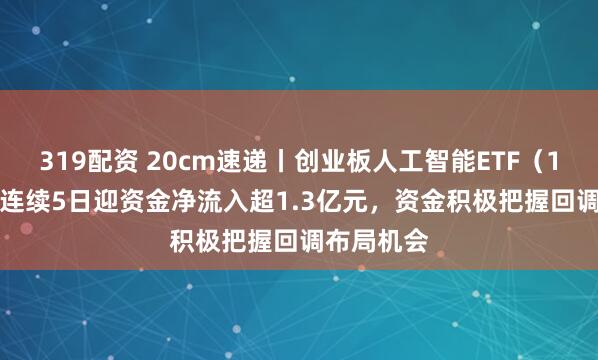 319配资 20cm速递丨创业板人工智能ETF（159388）连续5日迎资金净流入超1.3亿元，资金积极把握回调布局机会